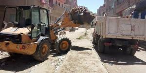 رفع 148 طنًا من المخلفات بقرى صدفا في أسيوط - المدينة برس