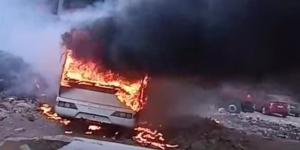تقرير الأدلة الجنائية: ارتفاع درجة الحرارة وراء اندلاع النيران في أتوبيسين بمدينة نصر - المدينة برس