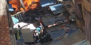 حريق هائل بمحلات تجارية في منطقة الفلكي بالإسكندرية (صور) - المدينة برس