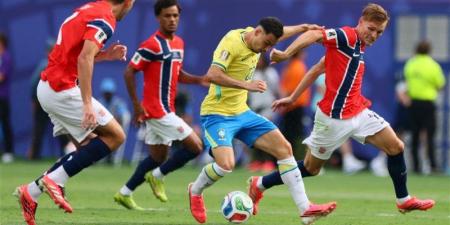 شاهد ملخص مباراة البرازيل والنرويج بعد الإطاحة بالسيليساو من كأس العالم (فيديو) - المدينة برس