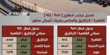 السكك الحديدية تعلن تعديل مواعيد وتشغيل بعض القطارات - المدينة برس
