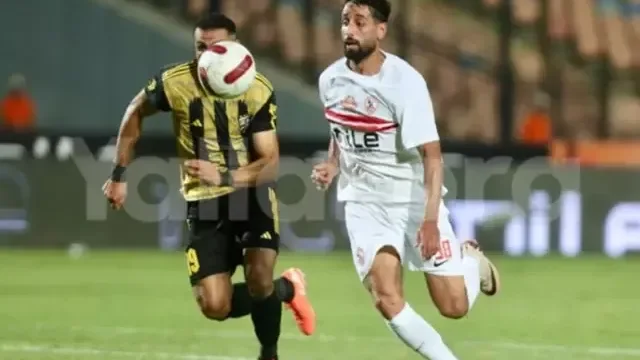 الاستوديو التحليلي والمعلق في إذاعة مباراة الزمالك والمقاولون العرب بالدوري