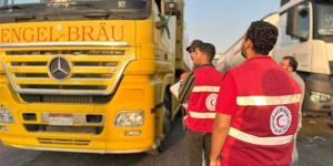 3500 طن مساعدات، قافلة مصرية جديدة تنطلق إلى غزة - المدينة برس