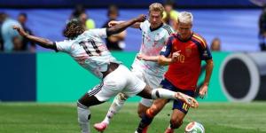 ميكيل ميرينو يحرز هدف التقدم لإسبانيا أمام بلجيكا في كأس العالم - المدينة برس
