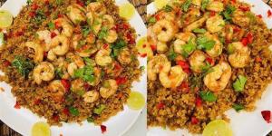 طريقة عمل الأرز بالجمبري، مميز وسهل التحضير - المدينة برس