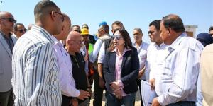 وزيرة الإسكان تتفقد محطة معالجة الصرف الصحي بمرسى مطروح - المدينة برس