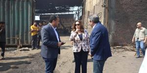 زيارة مفاجئة لوزيرة التنمية المحلية والبيئة لـ منطقة العكرشة الصناعية بالقليوبية - المدينة برس
