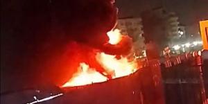 حريق هائل في مولد كهرباء بمحيط أعمال محطة مترو "نصر الثورة" بالهرم (صور) - المدينة برس
