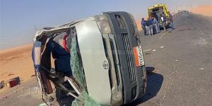 إصابة 6 أشخاص إثر انقلاب سيارة أعلى طريق الإسكندرية الصحراوي - المدينة برس