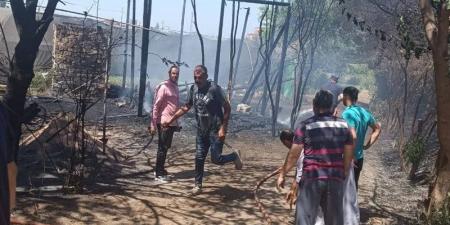 السيطرة على حريق مخلفات بكفر بطا في بنها - المدينة برس