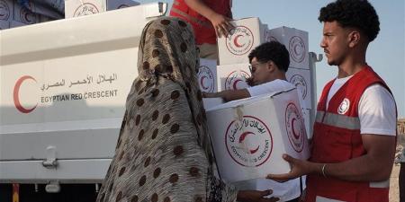 على مدار يومين، قافلة من الهلال الأحمر لتقديم مساعدات إنسانية لأهالي شلاتين - المدينة برس