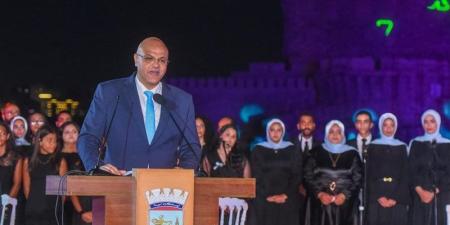محافظ الإسكندرية يستقبل عددًا من القيادات ضمن احتفالات العيد القومي الـ74 بقلعة قايتباي - المدينة برس