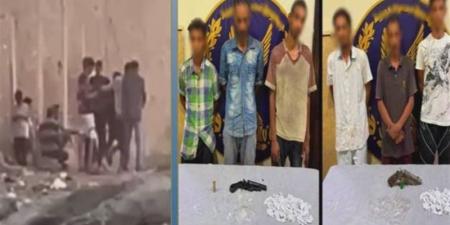 نهاية عصابة الكوكتيل، فيديو يفضح نشاط 6 متهمين بترويج الهيروين والآيس والبودر بالقليوبية - المدينة برس
