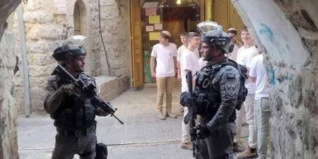 عشرات المستوطنين يقتحمون مدينة نابلس بحماية قوات الاحتلال الإسرائيلي - المدينة برس