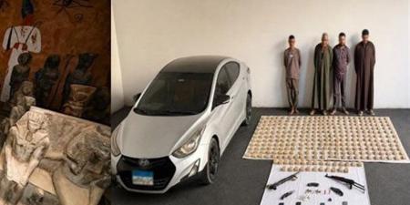 90 قطعة أثرية وحشيش وأسلحة، ضربة قاسمة لـ تشكيل عصابى خطير بمنشأة القناطر - المدينة برس