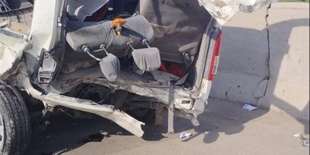 إصابة 9 موظفين بوزارة الطيران في حادث تصادم أعلى طريق بنها الحر - المدينة برس