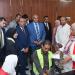 وزير العمل ومحافظ الإسكندرية يتفقدان موقع مشروع القطار السريع - المدينة برس