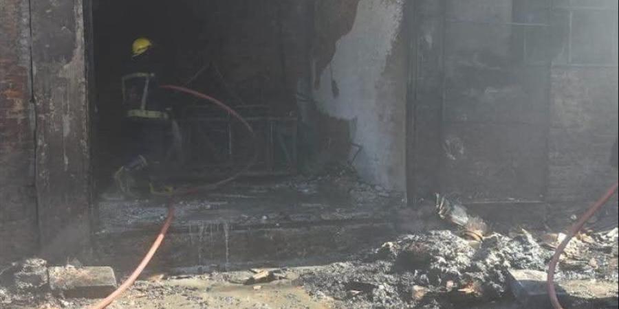 السيطرة على حريق اندلع في مخلفات بطريق مصر إسكندرية الزراعي - المدينة برس