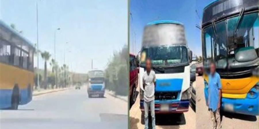 ضبط سائقي نقل عام للسير عكس الاتجاه وتعريض حياة المارة للخطر بالقاهرة (فيديو) - المدينة برس
