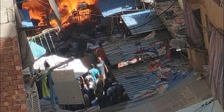 حريق هائل بمحلات تجارية في منطقة الفلكي بالإسكندرية (صور) - المدينة برس