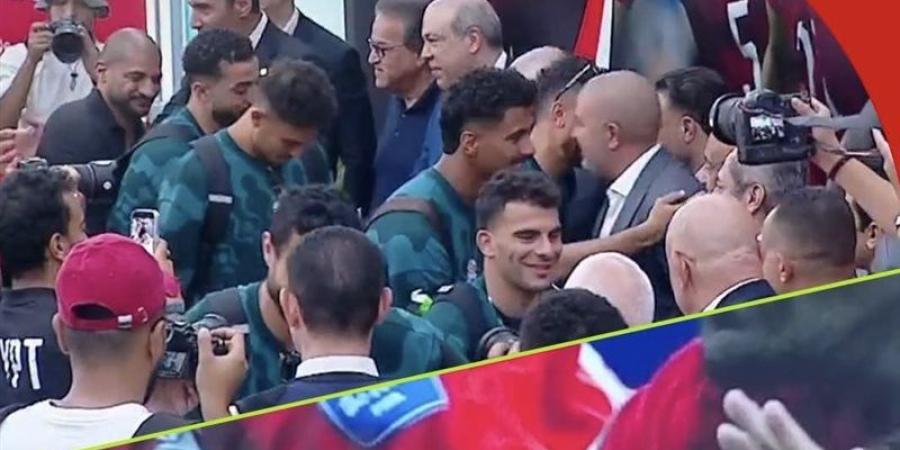 وزير الرياضة ورئيس رابطة الأندية يستقبلان بعثة المنتخب بعد إنجاز المونديال - المدينة برس