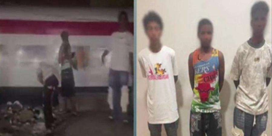 بعد تداول فيديو، ضبط 3 طلاب بتهمة إلقاء حجارة على قطار بأسوان - المدينة برس