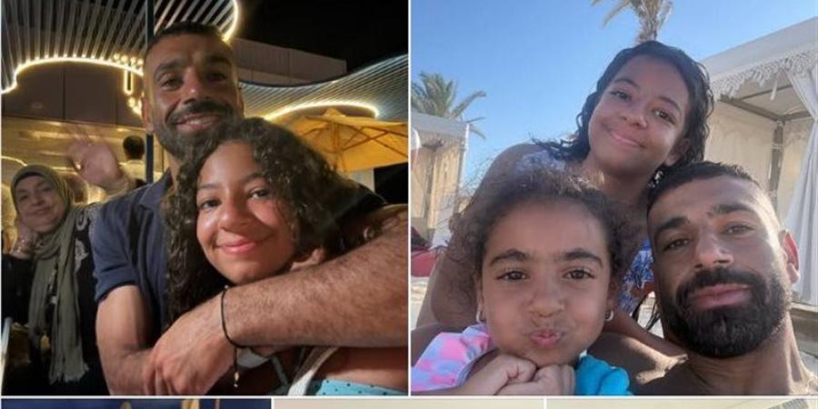 صور صلاح وابنتيه مكة وكيان في الساحل الشمالي تجذب النشطاء، والمصريون يمازحونه: "ابدأ بالجهاز" - المدينة برس