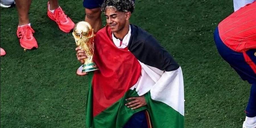 حقيقة صورة لامين يامال بعلم فلسطين في نهائي كأس العالم 2026 - المدينة برس