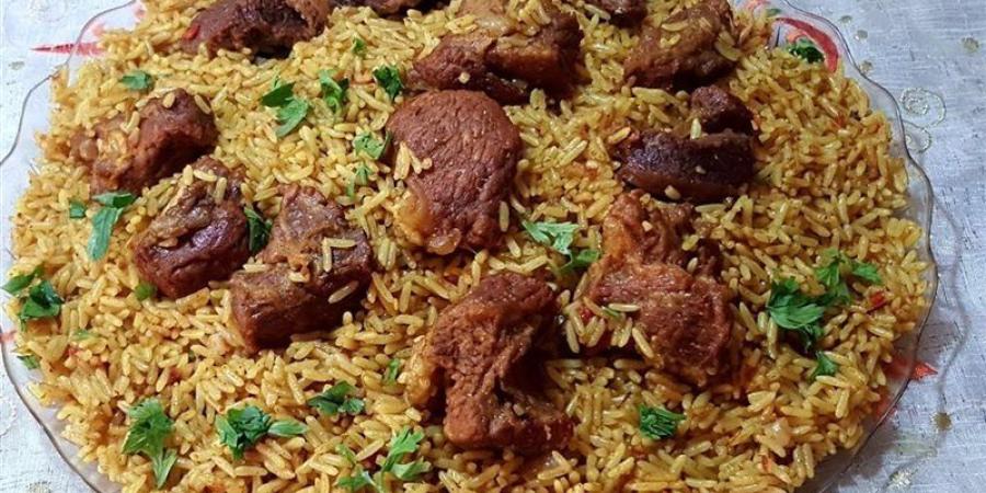 طريقة عمل الكبسة باللحمة لغداء سريع التحضير بخطوات سهلة - المدينة برس