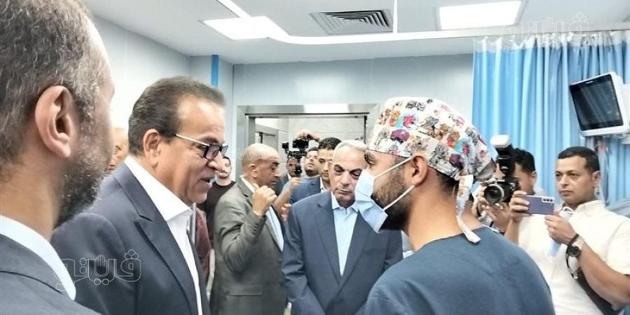 وزير الصحة يتفقد مشروع تطوير مستشفى الأورام بالإسماعيلية (صور) - المدينة برس