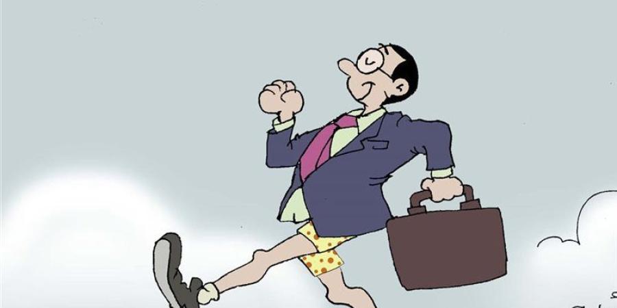 كاريكاتير فيتو.. لما يكون عندك اجتماع في الطقس الحار - المدينة برس