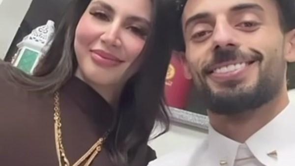 كل عيد وانتي معايا حبيبة قلبي..أحمد عبد القادر يحتفل بعيد الفطر رفقة زوجته