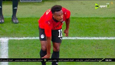 هيثم حسن.. ملخص لمسات وأرقام هيثم حسن في مباراة منتخب مصر والسعودية