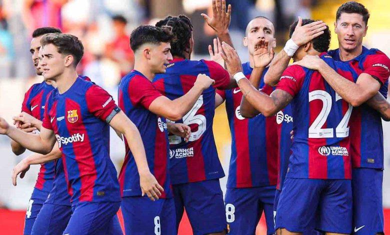 الدوري الإسباني.. برشلونة يتقدم على  إسبانيول 2 في الشوط الأول