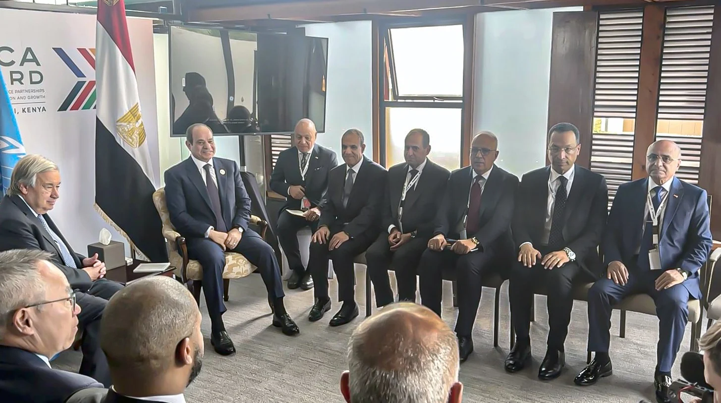 التقى السيد الرئيس عبد الفتاح السيسي، اليوم، بـ أنطونيو جوتيريش، (2)