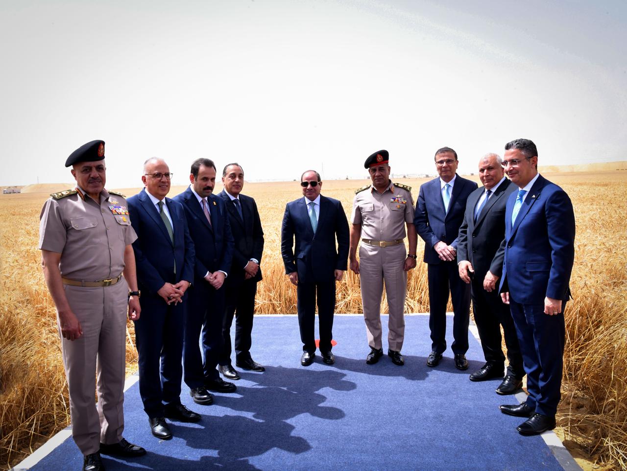 الرئيس السيسى خلال افتتح مشروع الدلتا الجديدة (5)