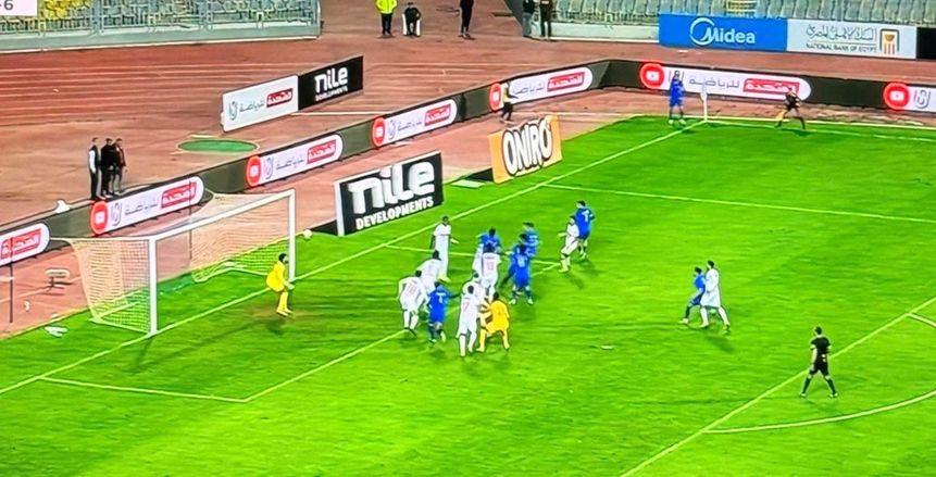 سموحة يرد على لقطة خروج حارسه أمام الزمالك في آخر ركنية بعد تعرضه للهجوم