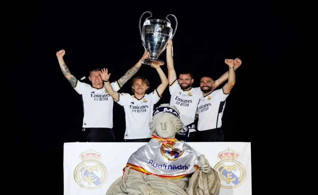 داني كارفخال - لوكا مودريتش - توني كروس - ناتشو - المصدر (Getty images)
