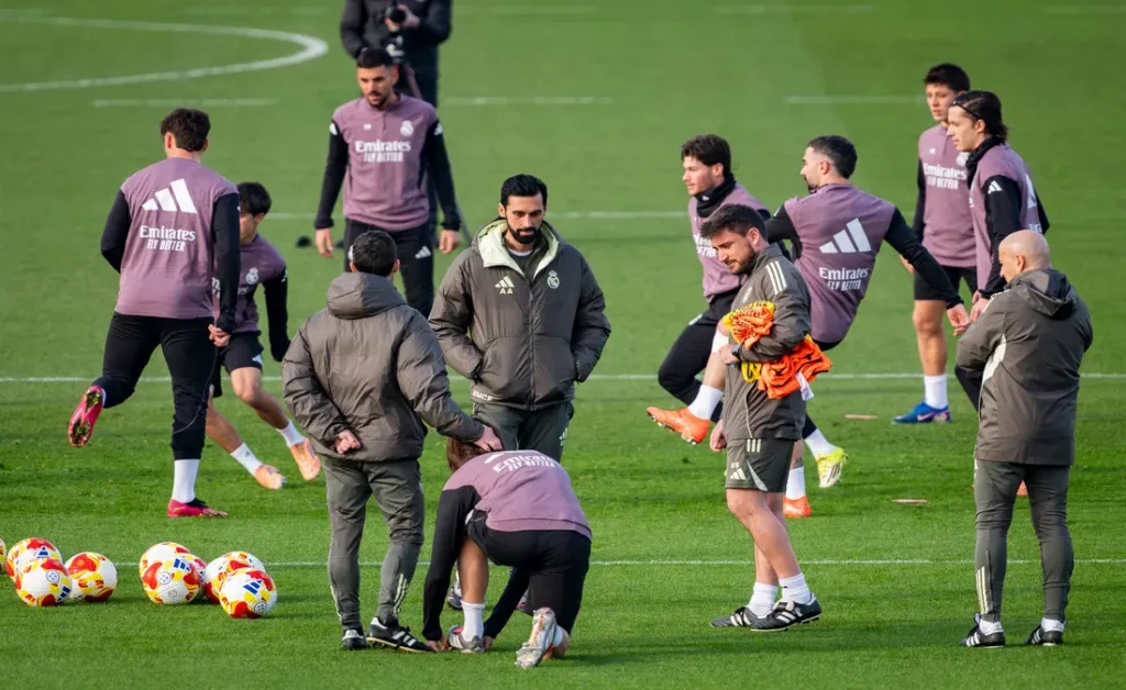 ألفارو أربيلوا في تدريبات ريال مدريد - المصدر (Getty images)