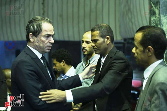 أحمد المسلمانى يقدم العزاء فى الكاتب الصحفى عزاء سيد العديسي