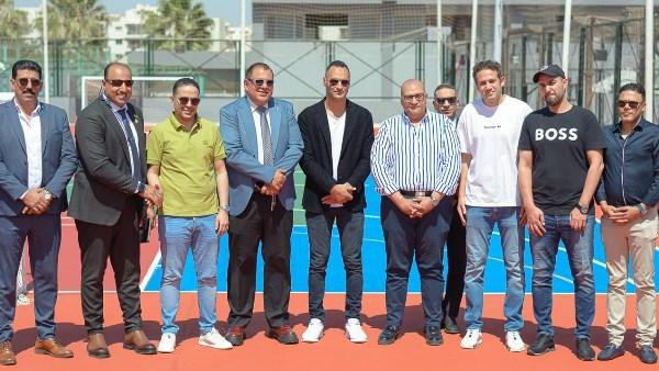 افتتاح الملعب المتعدد بمركز التنمية الشبابية بالشيخ زايد بعد تطويره.. صور