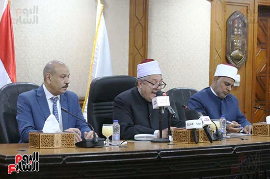 جانب من كلمة الشيخ أيمن عبد الغنى وكيل الأزهر الشريف لإعلان استعدادات الأزهر الشريف