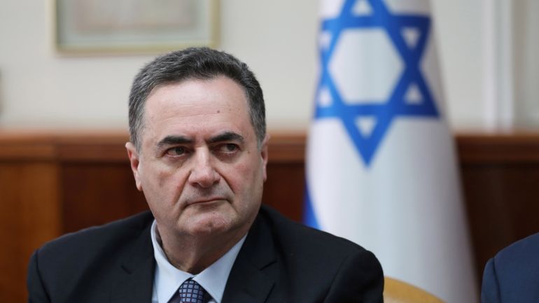 Israel's acting foreign minister Israel Katz, who also serves as intelligence and transport minister, attends the weekly cabinet meeting in Jerusalem February 24, 2019. Abir Sultan/Pool via REUTERS